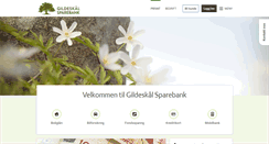 Desktop Screenshot of gildeskaal-sparebank.no